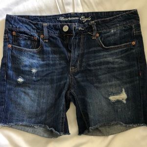 AE denim shorts